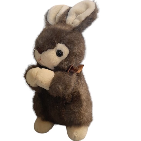 Ace Novelty Fudge Bunny Rabbit Brown Easter Farm Stuffed Animal Plush Toy‎ 9" - Picture 3 of 7